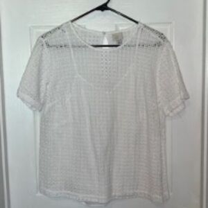Women's White Lace Top